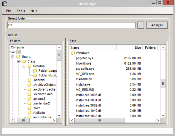 Nodesoft Folder Usage