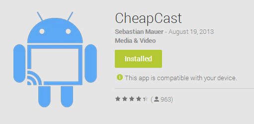 CheapCast - Play Store