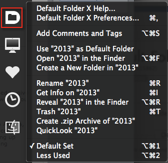 Default Folder X default
