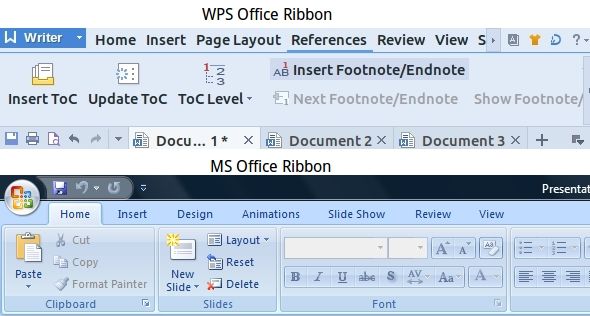 This is a screen capture of one of the best the Windows programs. It's called WPS Office