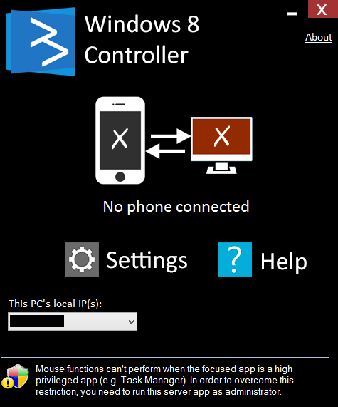 Win8-Controller-Server-App