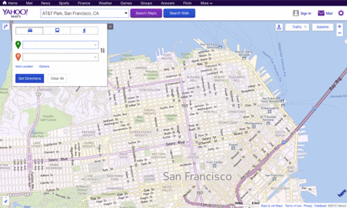 Yahoo Maps