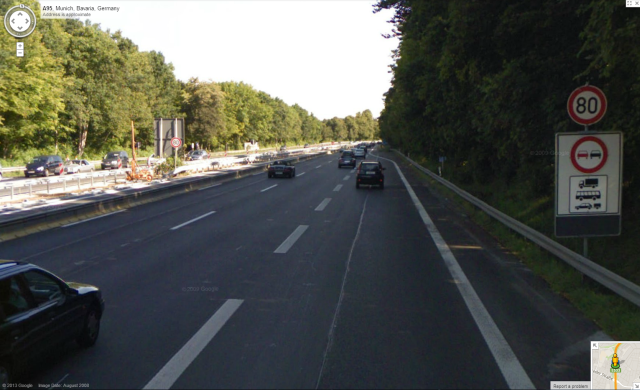 Google Maps Street View Autobahn