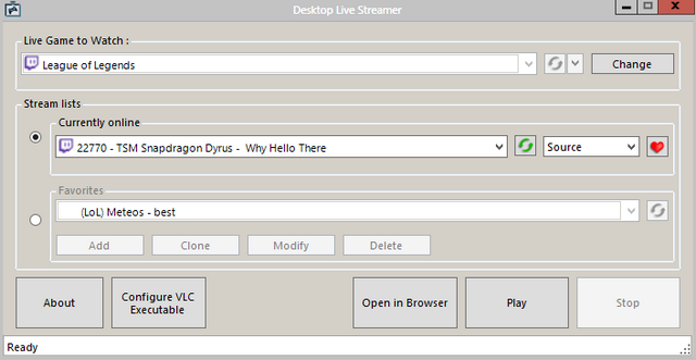Desktop Live Streamer