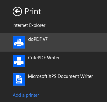 How to Print to PDF From Windows 8 Desktop & Modern Apps