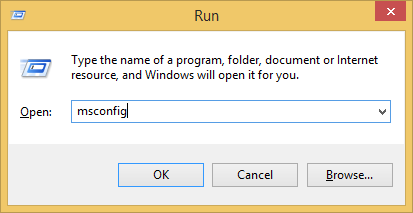 Windows Run Msconfig