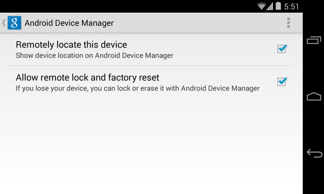 android device manager setup