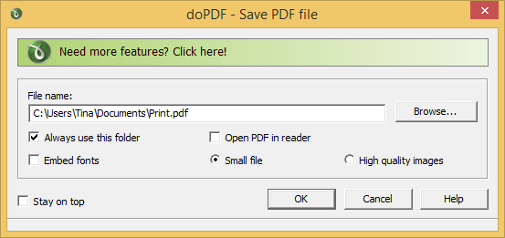 doPDF Printer