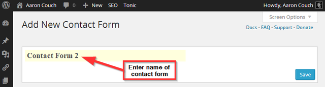 5 Contact Form 7 - New Contact Form - name