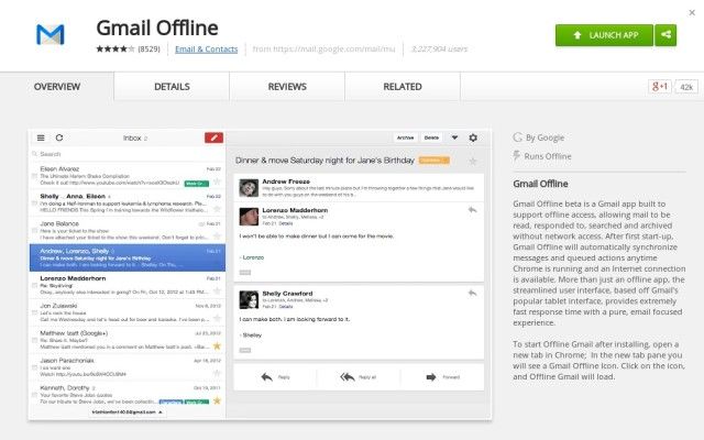 Gmail-Offline-Webstore
