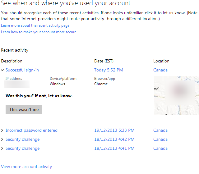 microsoft account recent activity 5 Security Tips To Consider When Using a Microsoft Account