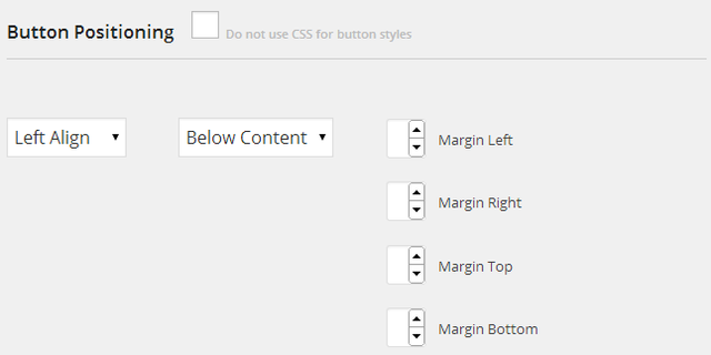 Print Friendly WordPress Plugin - Settings - Button Positioning