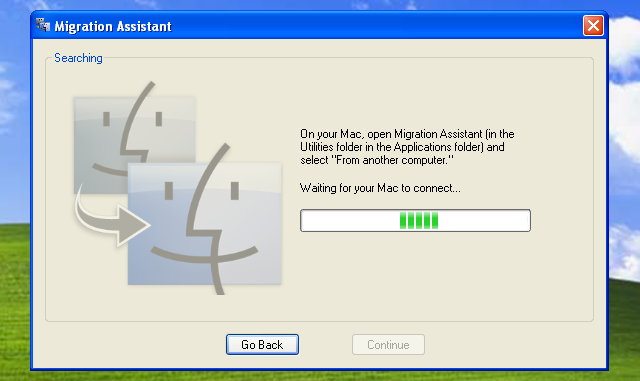 migration assistant windows xp