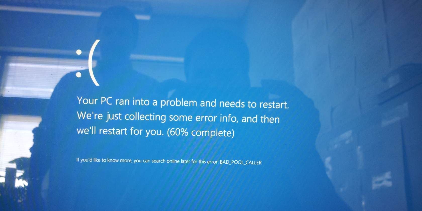 pensar mal sobre el error de Windows 8