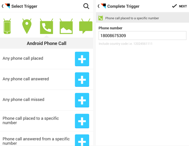 IFTTT Android Phone Calls