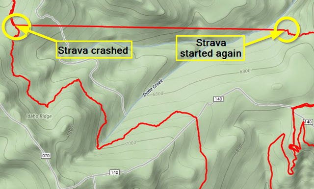 1 Strava Route with split