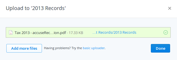 Dropbox-File-Upload