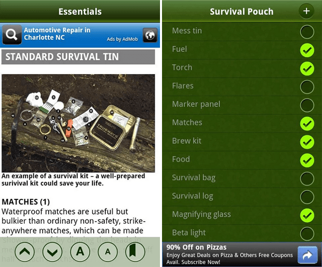 android-hiking-survival-guide