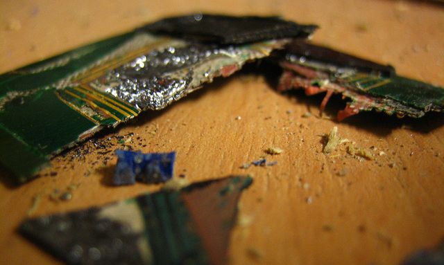 self-destructing electronics