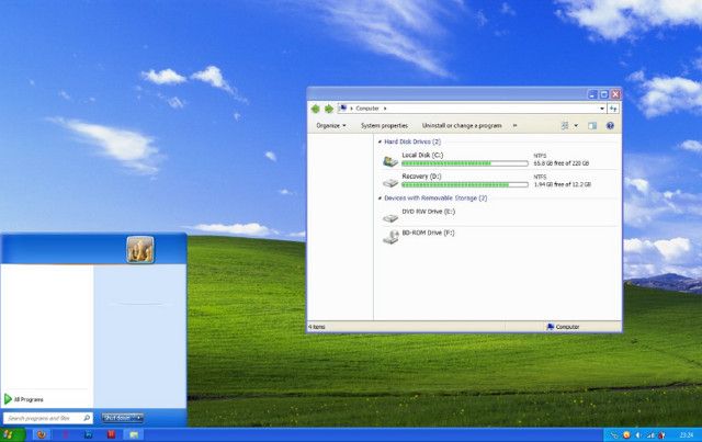 Windows XP Luna Theme