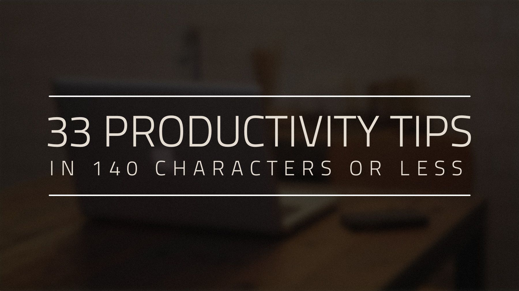 productivity tip of the day