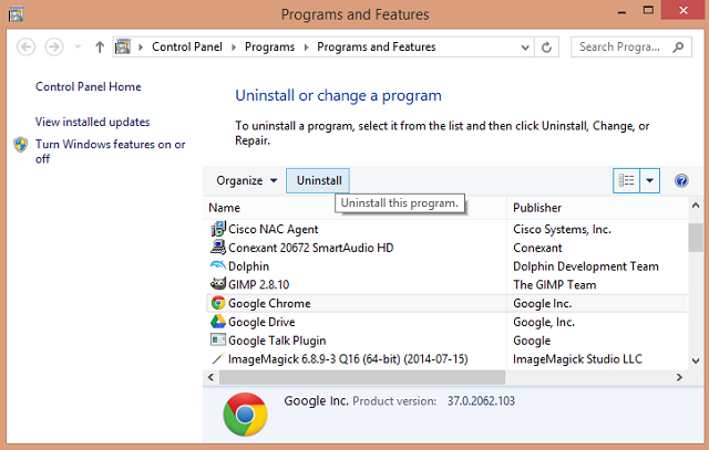 install google chrome latest version for windows 8.1
