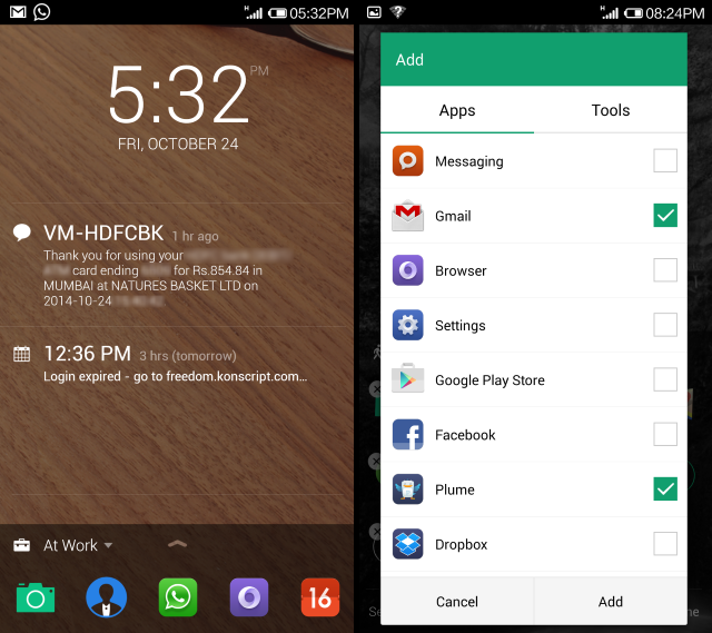 Next-Lock-Screen-SMS-notifications-Apps-Tools