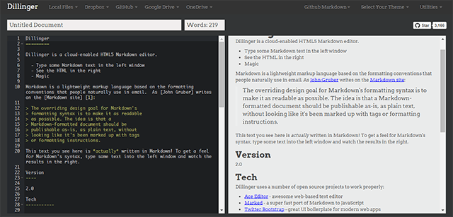 Dillinger markdown
