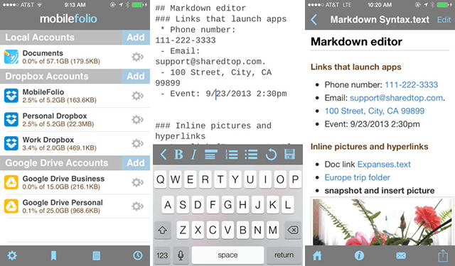 google-drive-markdown-editor-mobilefolio
