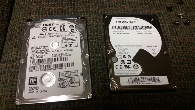 PS4 Old and new HDD