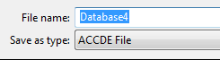 Access 2013 Filetype