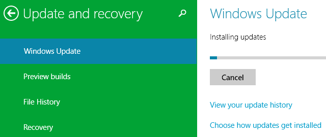 Windows 10 PC Settings Windows Update