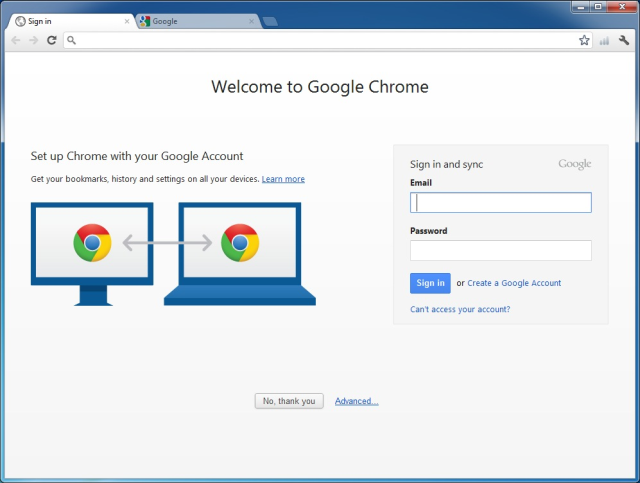 This is a screen capture of one of the best the Windows browsers. It's called Google Chrome browser