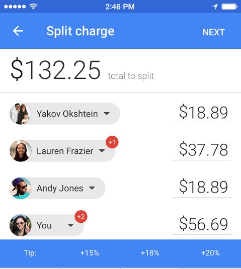 google-wallet-split-charge