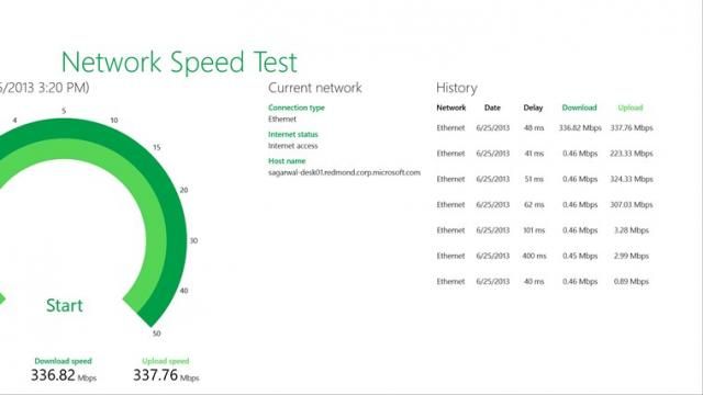 network speed test windows 10 app