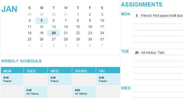 Office Online Calendar Template