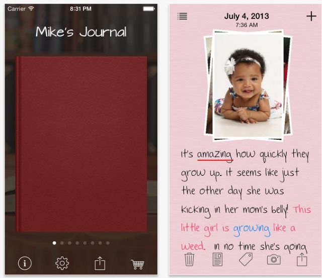 my daily journal app