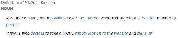 MOOC Definition