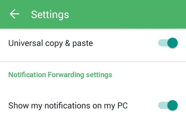2.1 Pushbullet Settings Android