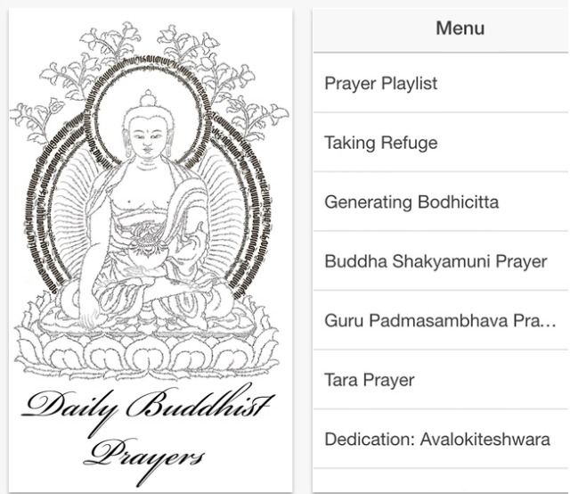 daily buddhist prayers app