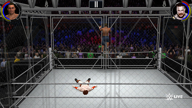 wwe 2k mobile climb the cage