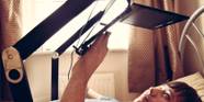 Use Your Laptop Lying Down Super Gorone Desk Review And Competition