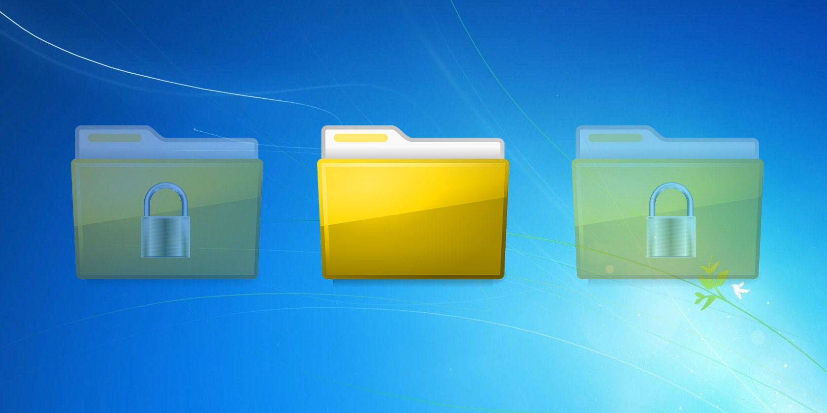 windows 7 hide folders