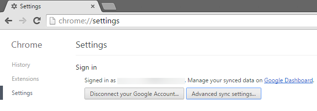 0.2 Chrome browser settings - connect to google account
