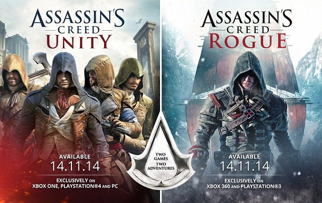 Assassins Creed Rogue and Unity
