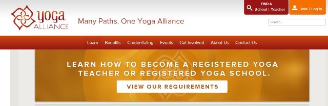 YogaAlliance site