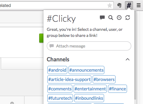 clicky-slack-tool