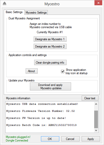 mycestro firmware update