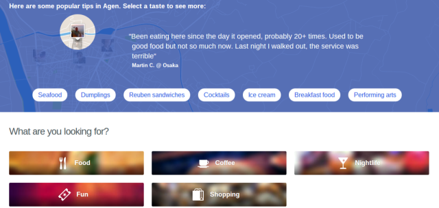 Foursquare Restaurant Search