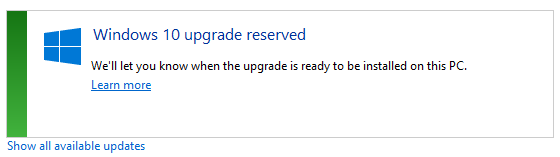 Windows 10 Reserved
